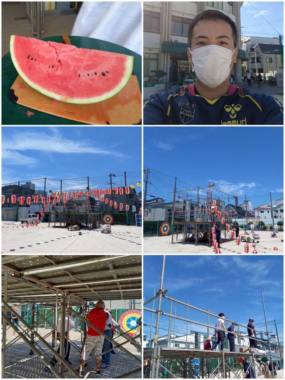 三西地域『盆おどり』準備