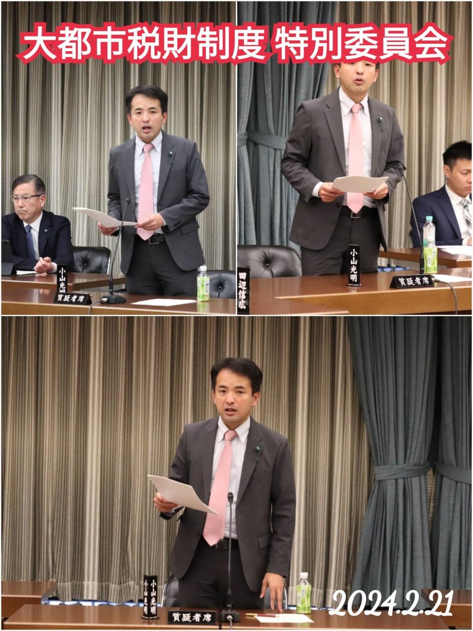 「大都市税財制度 特別委員会」